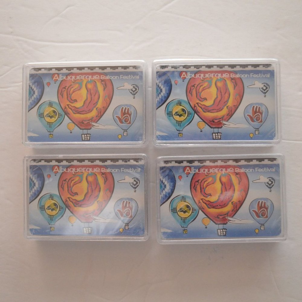Lot of (4) NEW Albuquerque Balloon Festival Playing Cards Deck (Sealed)